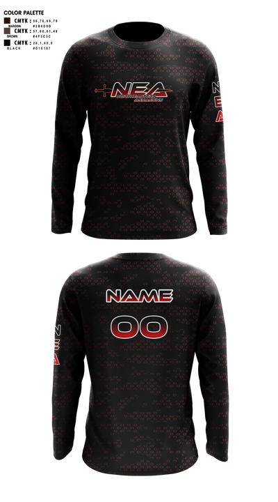 Northeastern Assassins Long Sleeve Performance Shirt 3