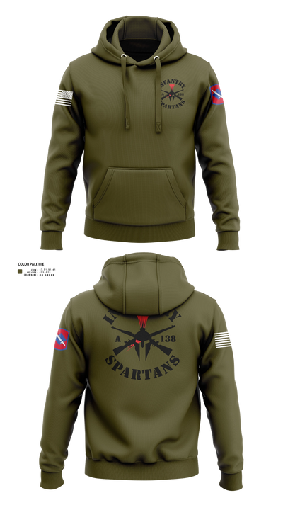 Alpha Company 1-138th Infantry Regiment 86891833 Hoodie - 201