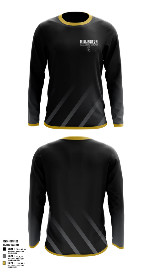 Long Sleeve Performance Shirt, Millington Trojans, Wrestling, Teamtime, Team time, sublimation, custom sports apparel, team uniforms, spirit wear, spiritwear, sports uniforms, custom shirts, team store, custom team store, fundraiser sports, apparel fundraiser