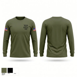 Long Sleeve Performance Shirt, 737 convoy ops, Army, Teamtime, Team time, sublimation, custom sports apparel, team uniforms, spirit wear, spiritwear, sports uniforms, custom shirts, team store, custom team store, fundraiser sports, apparel fundraiser