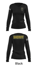 Wilson county sheriff office 79250520 Women's Long Sleeve V-neck Shirt - 23