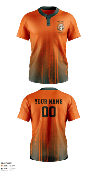 Two Button Softball Jersey, Honey Grove, Softball, Teamtime, Team time, sublimation, custom sports apparel, team uniforms, spirit wear, spiritwear, sports uniforms, custom shirts, team store, custom team store, fundraiser sports, apparel fundraiser