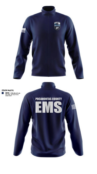 Fleece Jacket, Pocahontas County EMS, EMS/EMT, Teamtime, Team time, sublimation, custom sports apparel, team uniforms, spirit wear, spiritwear, sports uniforms, custom shirts, team store, custom team store, fundraiser sports, apparel fundraiser