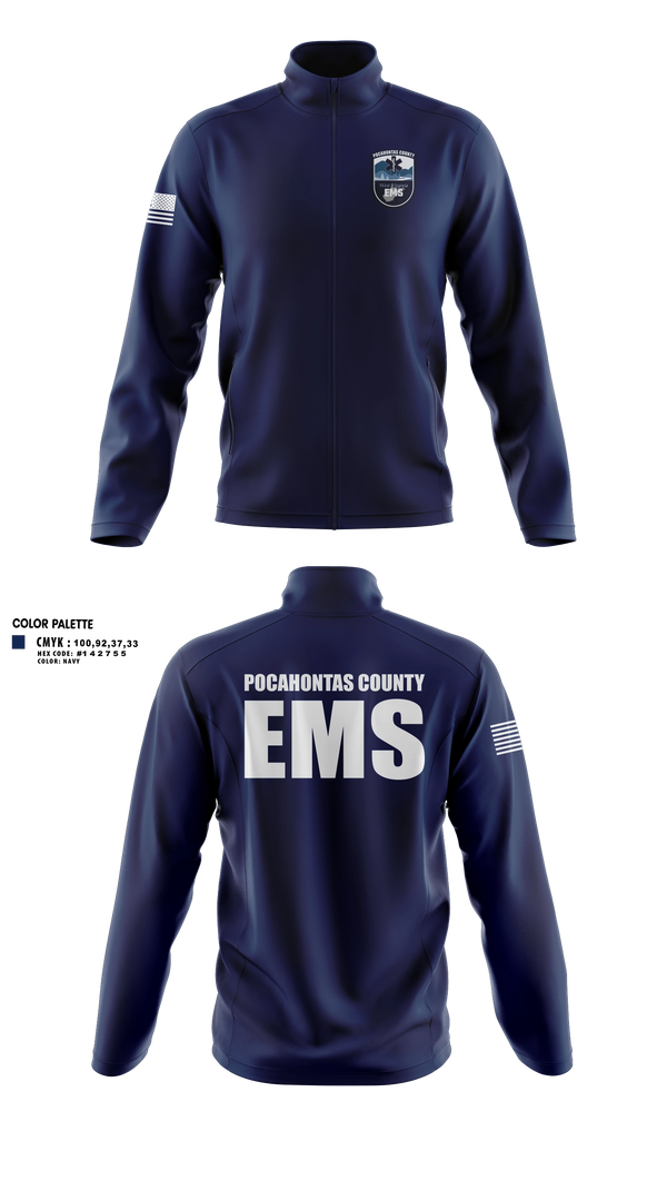 Fleece Jacket, Pocahontas County EMS, EMS/EMT, Teamtime, Team time, sublimation, custom sports apparel, team uniforms, spirit wear, spiritwear, sports uniforms, custom shirts, team store, custom team store, fundraiser sports, apparel fundraiser