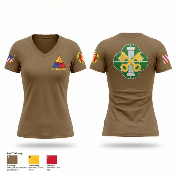 Womens Short Sleeve Vneck Shirt, 2ND PLT Ghosts, Army, Teamtime, Team time, sublimation, custom sports apparel, team uniforms, spirit wear, spiritwear, sports uniforms, custom shirts, team store, custom team store, fundraiser sports, apparel fundraiser