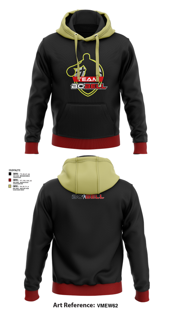 Hoodie, Team Bo Bell, Men's Basketball, Teamtime, Team time, sublimation, custom sports apparel, team uniforms, spirit wear, spiritwear, sports uniforms, custom shirts, team store, custom team store, fundraiser sports, apparel fundraiser