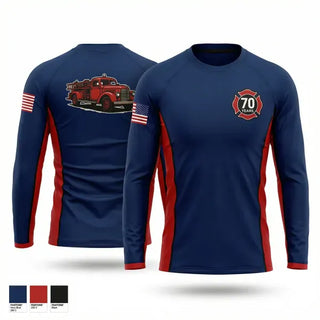 Long Sleeve Performance Shirt, Slickville VFD, Fire Department, Teamtime, Team time, sublimation, custom sports apparel, team uniforms, spirit wear, spiritwear, sports uniforms, custom shirts, team store, custom team store, fundraiser sports, apparel fundraiser