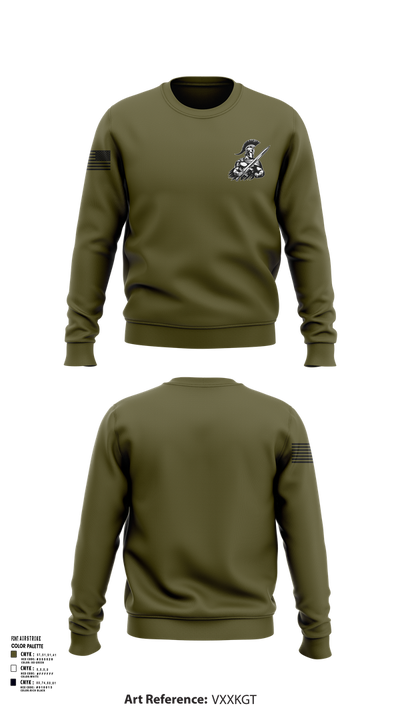 University of Tampa Army ROTC 14047463 Crew Neck Sweatshirt - 102