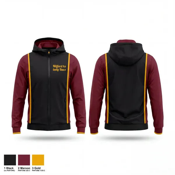 Windbreaker, Milford hs lady Bucs, Women's Lacrosse, Teamtime, Team time, sublimation, custom sports apparel, team uniforms, spirit wear, spiritwear, sports uniforms, custom shirts, team store, custom team store, fundraiser sports, apparel fundraiser