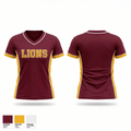 Lions 33775811 Women's Short Sleeve V-neck Shirt - 1