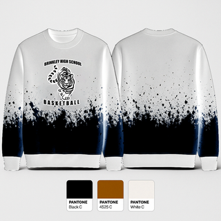 Crew Neck Sweatshirt, Brinkley High School Basketball, Men's Basketball, Teamtime, Team time, sublimation, custom sports apparel, team uniforms, spirit wear, spiritwear, sports uniforms, custom shirts, team store, custom team store, fundraiser sports, apparel fundraiser