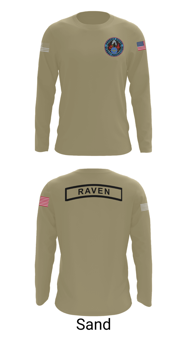 Long Sleeve Performance Shirt, Phoenix Raven Instrutor, , Teamtime, Team time, sublimation, custom sports apparel, team uniforms, spirit wear, spiritwear, sports uniforms, custom shirts, team store, custom team store, fundraiser sports, apparel fundraiser