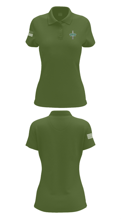 40 commando RM 51951767 Women's Short Sleeve Performance Polo  - 55