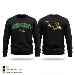 Crew Neck Sweatshirt, Ravenscroft Ravens Track & Field, Track & Field, Teamtime, Team time, sublimation, custom sports apparel, team uniforms, spirit wear, spiritwear, sports uniforms, custom shirts, team store, custom team store, fundraiser sports, apparel fundraiser