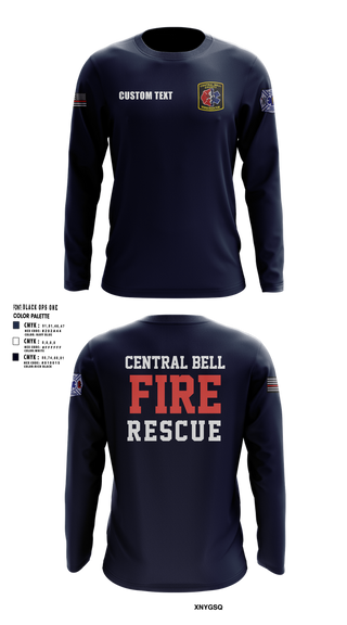 Long Sleeve Performance Shirt, Central Bell County Fire Rescue, Fire Department, Teamtime, Team time, sublimation, custom sports apparel, team uniforms, spirit wear, spiritwear, sports uniforms, custom shirts, team store, custom team store, fundraiser sports, apparel fundraiser