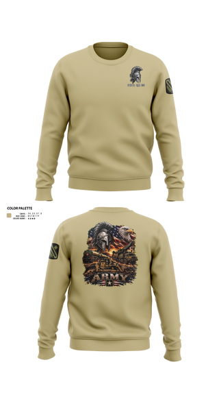 Crew Neck Sweatshirt, 616th QM CO, Army, Teamtime, Team time, sublimation, custom sports apparel, team uniforms, spirit wear, spiritwear, sports uniforms, custom shirts, team store, custom team store, fundraiser sports, apparel fundraiser