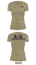 806 Marines 13874790 Women's Short Sleeve V-neck Shirt - 88