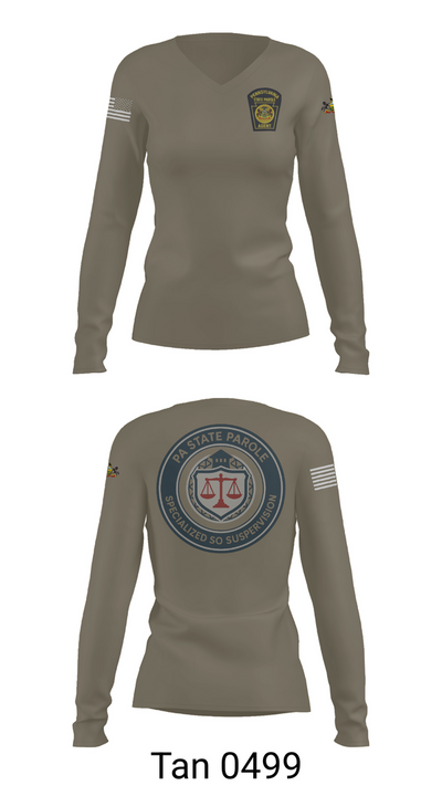 Specialized Sex Offender Supervision 79544168 Women's Long Sleeve V-neck Shirt - 73