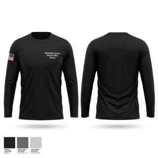 Long Sleeve Performance Shirt, Okeechobee County Sheriff’s Office K9 Unit, Police, Teamtime, Team time, sublimation, custom sports apparel, team uniforms, spirit wear, spiritwear, sports uniforms, custom shirts, team store, custom team store, fundraiser sports, apparel fundraiser