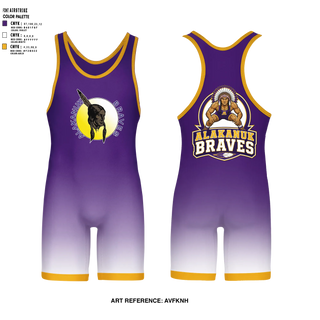 Wrestling Singlet, Alakanuk Braves, Wrestling, Teamtime, Team time, sublimation, custom sports apparel, team uniforms, spirit wear, spiritwear, sports uniforms, custom shirts, team store, custom team store, fundraiser sports, apparel fundraiser