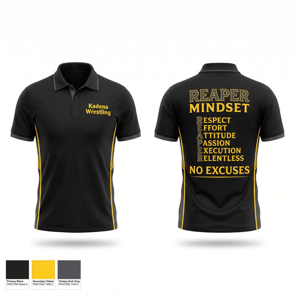 Short Sleeve Performance Polo, Kadena Wrestling, Wrestling, Teamtime, Team time, sublimation, custom sports apparel, team uniforms, spirit wear, spiritwear, sports uniforms, custom shirts, team store, custom team store, fundraiser sports, apparel fundraiser