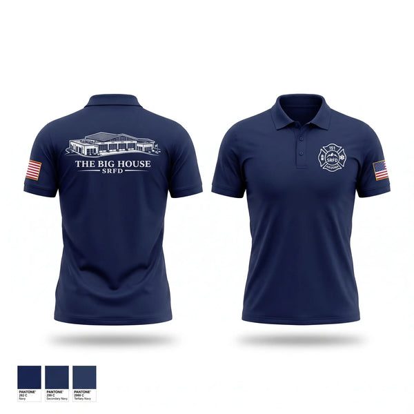 Short Sleeve Performance Polo, Station 151, Fire Department, Teamtime, Team time, sublimation, custom sports apparel, team uniforms, spirit wear, spiritwear, sports uniforms, custom shirts, team store, custom team store, fundraiser sports, apparel fundraiser