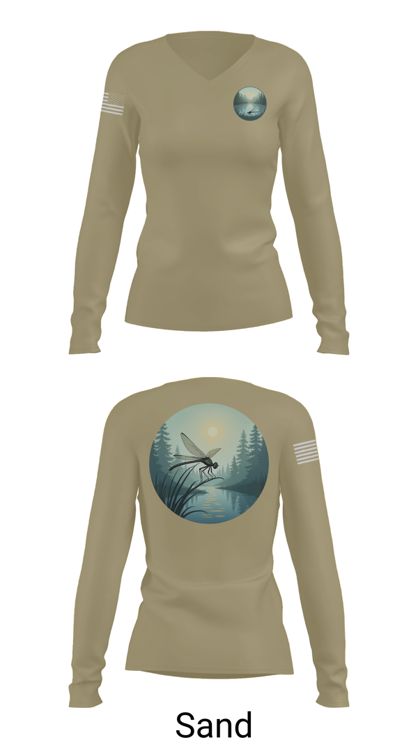 Womens Long Sleeve Vneck Shirt, JM Autism association, , Teamtime, Team time, sublimation, custom sports apparel, team uniforms, spirit wear, spiritwear, sports uniforms, custom shirts, team store, custom team store, fundraiser sports, apparel fundraiser
