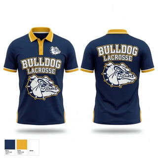 Short Sleeve Performance Polo, West Albany Bulldogs, Men's Lacrosse, Teamtime, Team time, sublimation, custom sports apparel, team uniforms, spirit wear, spiritwear, sports uniforms, custom shirts, team store, custom team store, fundraiser sports, apparel fundraiser