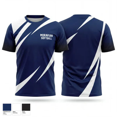 Moravian Softball 94971054 Old School Cotton Feel Shirt - 1