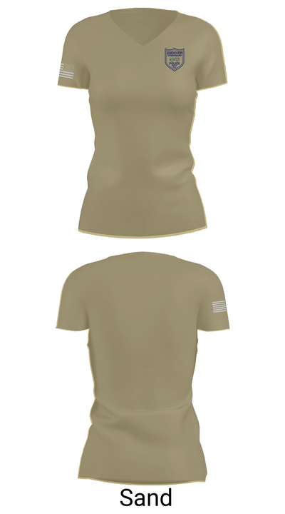 Andover Township Police Department 13076231 Women's Short Sleeve V-neck Shirt - 84