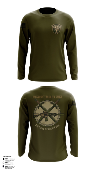 Long Sleeve Performance Shirt, KNOX COUNTY SHERIFF’S OFFICE TACTICAL RESPONSE UNIT, Police, Teamtime, Team time, sublimation, custom sports apparel, team uniforms, spirit wear, spiritwear, sports uniforms, custom shirts, team store, custom team store, fundraiser sports, apparel fundraiser