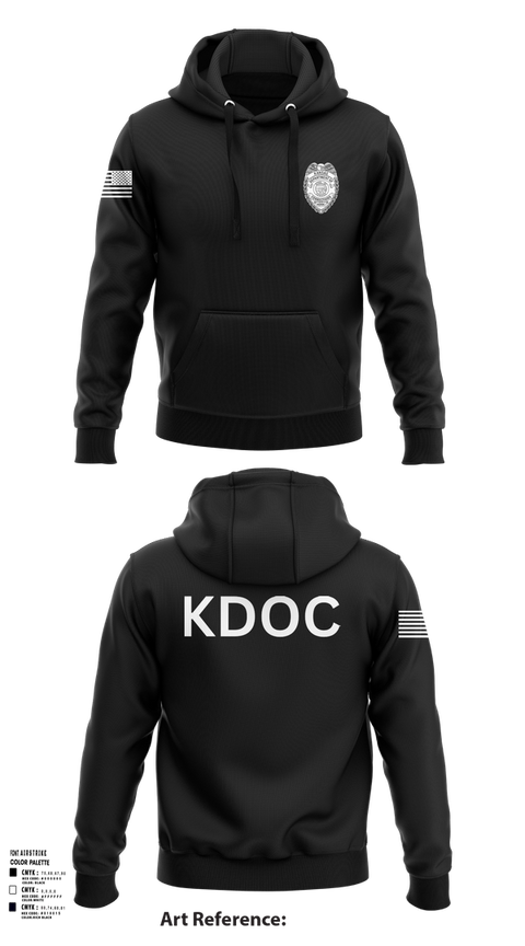 Hoodie, KDOC, Police, Teamtime, Team time, sublimation, custom sports apparel, team uniforms, spirit wear, spiritwear, sports uniforms, custom shirts, team store, custom team store, fundraiser sports, apparel fundraiser