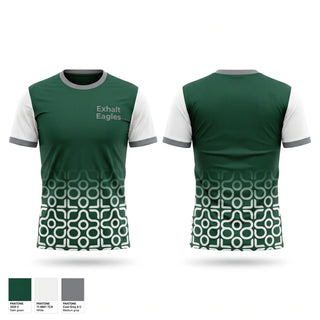 Football Jersey, Exhalt Eagles, Cheer, Teamtime, Team time, sublimation, custom sports apparel, team uniforms, spirit wear, spiritwear, sports uniforms, custom shirts, team store, custom team store, fundraiser sports, apparel fundraiser