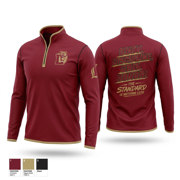 Quarter Zip Jacket, Logan High School, Baseball, Teamtime, Team time, sublimation, custom sports apparel, team uniforms, spirit wear, spiritwear, sports uniforms, custom shirts, team store, custom team store, fundraiser sports, apparel fundraiser
