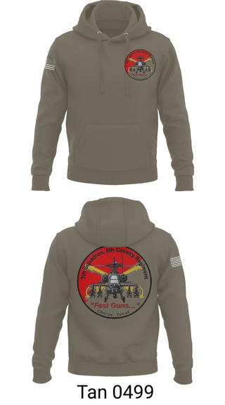 Hoodie, 7th Squadron, Sixth Cavalry Regiment, , Teamtime, Team time, sublimation, custom sports apparel, team uniforms, spirit wear, spiritwear, sports uniforms, custom shirts, team store, custom team store, fundraiser sports, apparel fundraiser