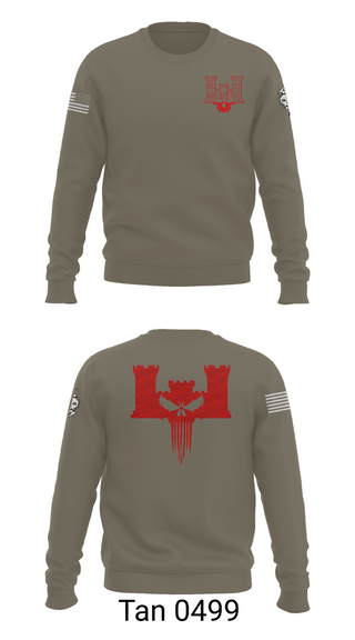 Crew Neck Sweatshirt, B co 334th BEB, , Teamtime, Team time, sublimation, custom sports apparel, team uniforms, spirit wear, spiritwear, sports uniforms, custom shirts, team store, custom team store, fundraiser sports, apparel fundraiser