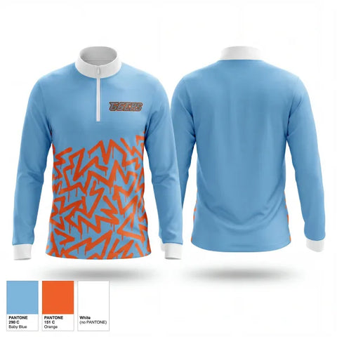 Quarter Zip Jacket, 66ers, Baseball, Teamtime, Team time, sublimation, custom sports apparel, team uniforms, spirit wear, spiritwear, sports uniforms, custom shirts, team store, custom team store, fundraiser sports, apparel fundraiser