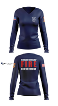 Johnson township fire department Women's Long Sleeve V-neck Shirt - 6