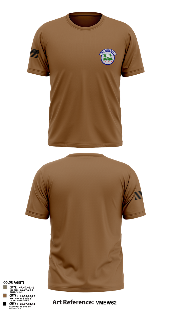 Short Sleeve Performance Shirt, 151st Army Band, , Teamtime, Team time, sublimation, custom sports apparel, team uniforms, spirit wear, spiritwear, sports uniforms, custom shirts, team store, custom team store, fundraiser sports, apparel fundraiser