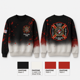 Crew Neck Sweatshirt, Flint city VFD, Fire Department, Teamtime, Team time, sublimation, custom sports apparel, team uniforms, spirit wear, spiritwear, sports uniforms, custom shirts, team store, custom team store, fundraiser sports, apparel fundraiser