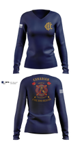 Canadian Volunteer Fire Department 94658474 Women's Long Sleeve V-neck Shirt - 100