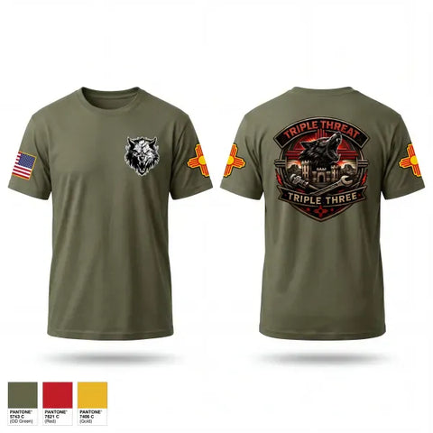 Old School Cotton Feel Shirt, 333rd Engineer Detachment, Army, Teamtime, Team time, sublimation, custom sports apparel, team uniforms, spirit wear, spiritwear, sports uniforms, custom shirts, team store, custom team store, fundraiser sports, apparel fundraiser