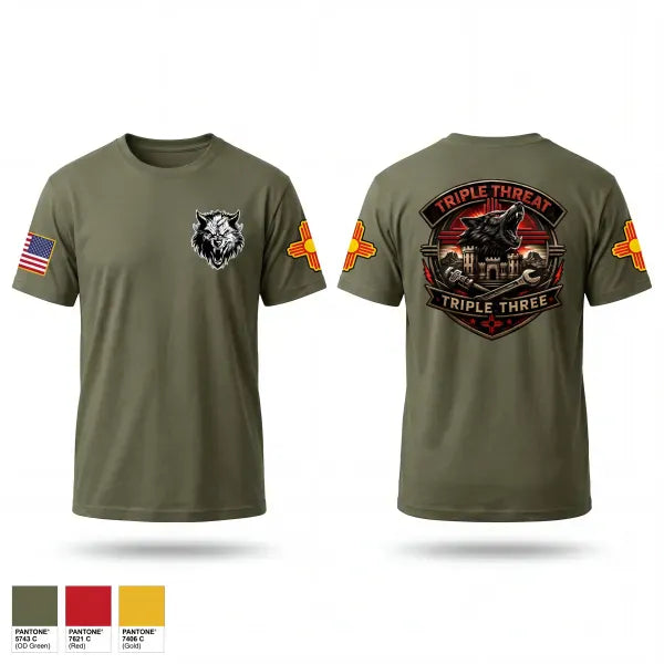 Old School Cotton Feel Shirt, 333rd Engineer Detachment, Army, Teamtime, Team time, sublimation, custom sports apparel, team uniforms, spirit wear, spiritwear, sports uniforms, custom shirts, team store, custom team store, fundraiser sports, apparel fundraiser