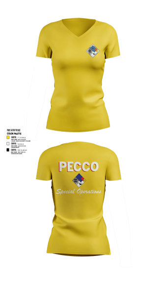 Womens Short Sleeve Vneck Shirt, PECCO, , Teamtime, Team time, sublimation, custom sports apparel, team uniforms, spirit wear, spiritwear, sports uniforms, custom shirts, team store, custom team store, fundraiser sports, apparel fundraiser
