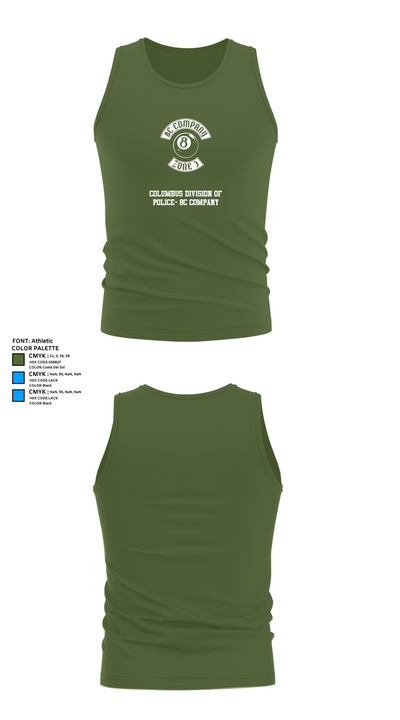Columbus Division of Police- 8C Company 60108409 Tank Top - 56
