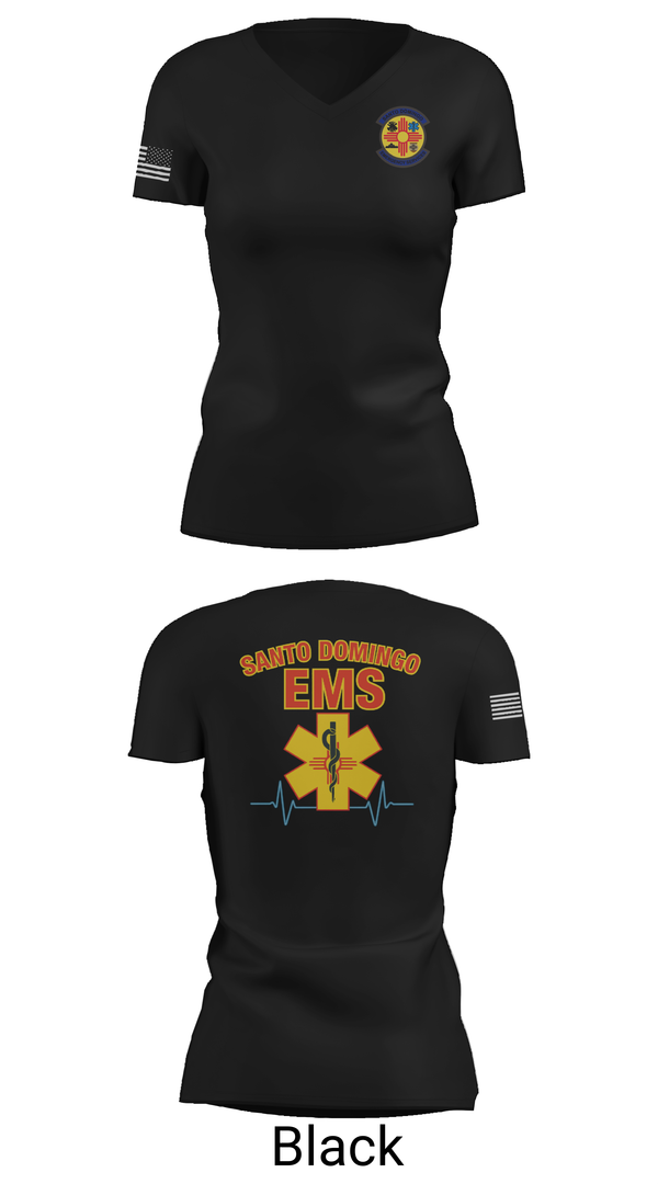 Womens Short Sleeve Vneck Shirt, SDEMS, , Teamtime, Team time, sublimation, custom sports apparel, team uniforms, spirit wear, spiritwear, sports uniforms, custom shirts, team store, custom team store, fundraiser sports, apparel fundraiser