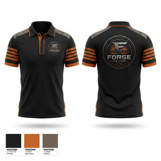 Short Sleeve Performance Polo, Forge Jiu Jitsu, , Teamtime, Team time, sublimation, custom sports apparel, team uniforms, spirit wear, spiritwear, sports uniforms, custom shirts, team store, custom team store, fundraiser sports, apparel fundraiser