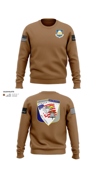 Crew Neck Sweatshirt, 61st Eagle Squadron, Air Force, Teamtime, Team time, sublimation, custom sports apparel, team uniforms, spirit wear, spiritwear, sports uniforms, custom shirts, team store, custom team store, fundraiser sports, apparel fundraiser