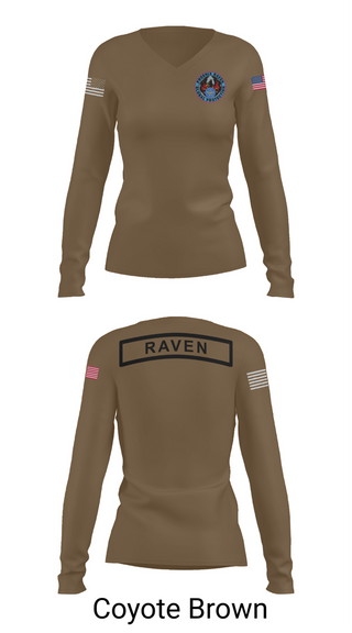 Womens Long Sleeve Vneck Shirt, Phoenix Raven Instrutor, , Teamtime, Team time, sublimation, custom sports apparel, team uniforms, spirit wear, spiritwear, sports uniforms, custom shirts, team store, custom team store, fundraiser sports, apparel fundraiser
