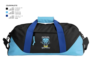Duffle Bag, Clarksville Lady Panters, Softball, Teamtime, Team time, sublimation, custom sports apparel, team uniforms, spirit wear, spiritwear, sports uniforms, custom shirts, team store, custom team store, fundraiser sports, apparel fundraiser